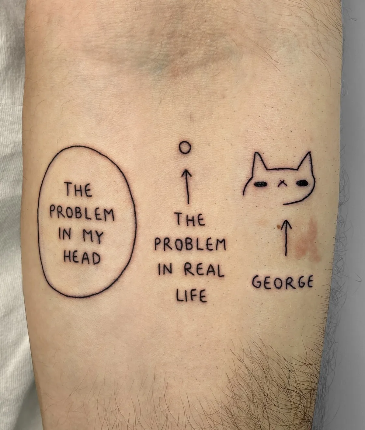 Cat George tattoo