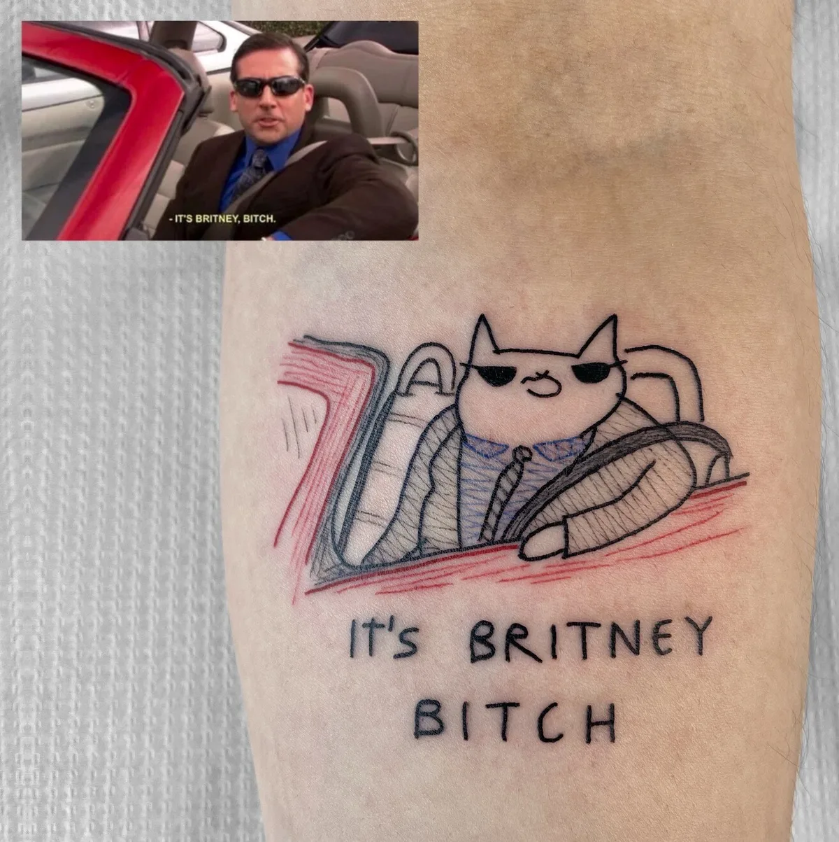 Cat George tattoo