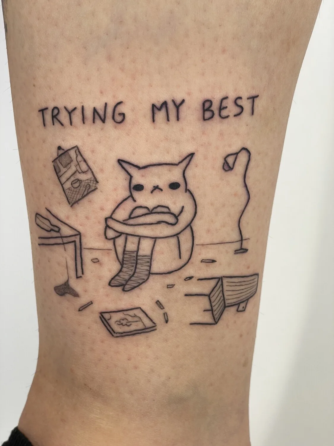 有趣的猫，严肃的故事：Szymon Lipowski 的 George 纹身 - image 4