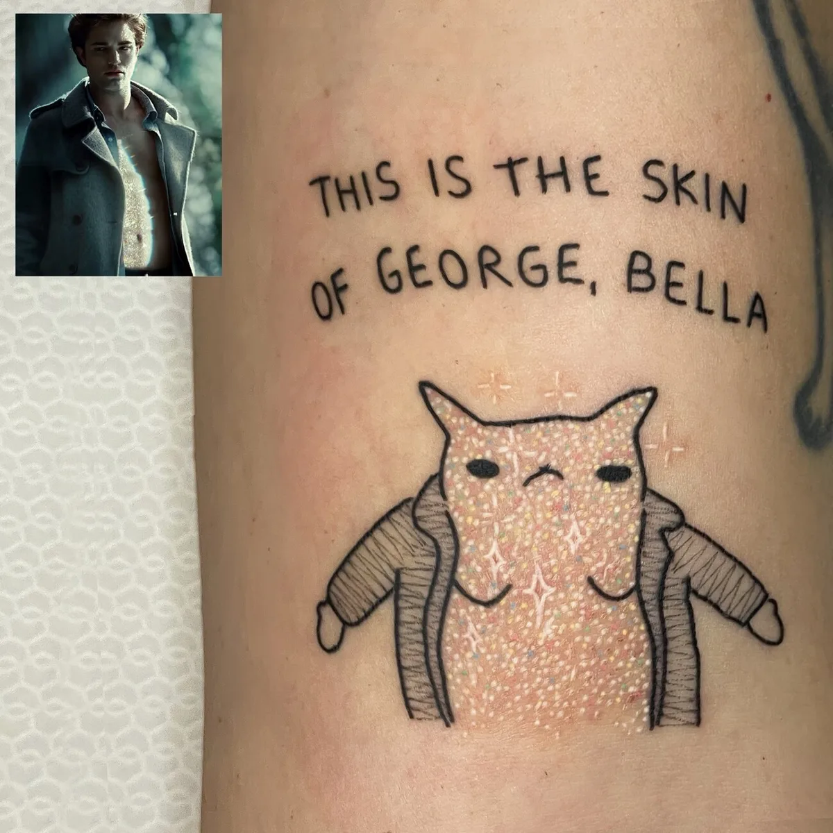 Cat George tattoo