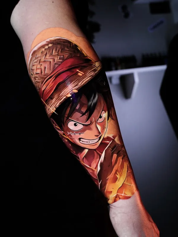 male color anime tattoo auf forearm #104384 | Tätowierer Armash