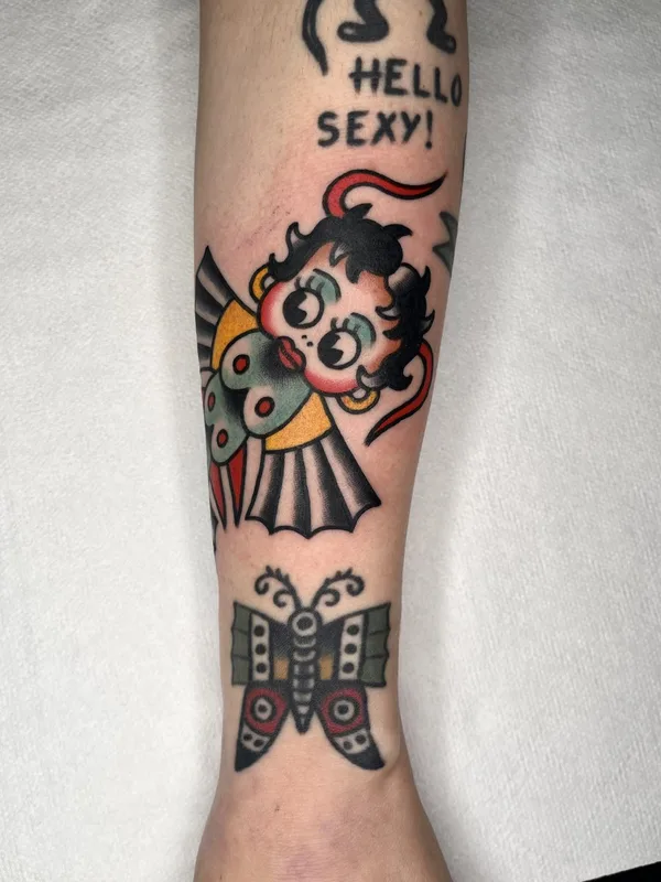 color traditional татуировка на forearm #130522 | Тату мастер Abra Tattoo