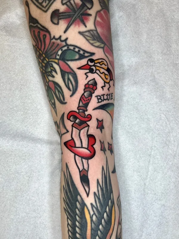 color traditional татуировка на forearm #130523 | Тату мастер Abra Tattoo