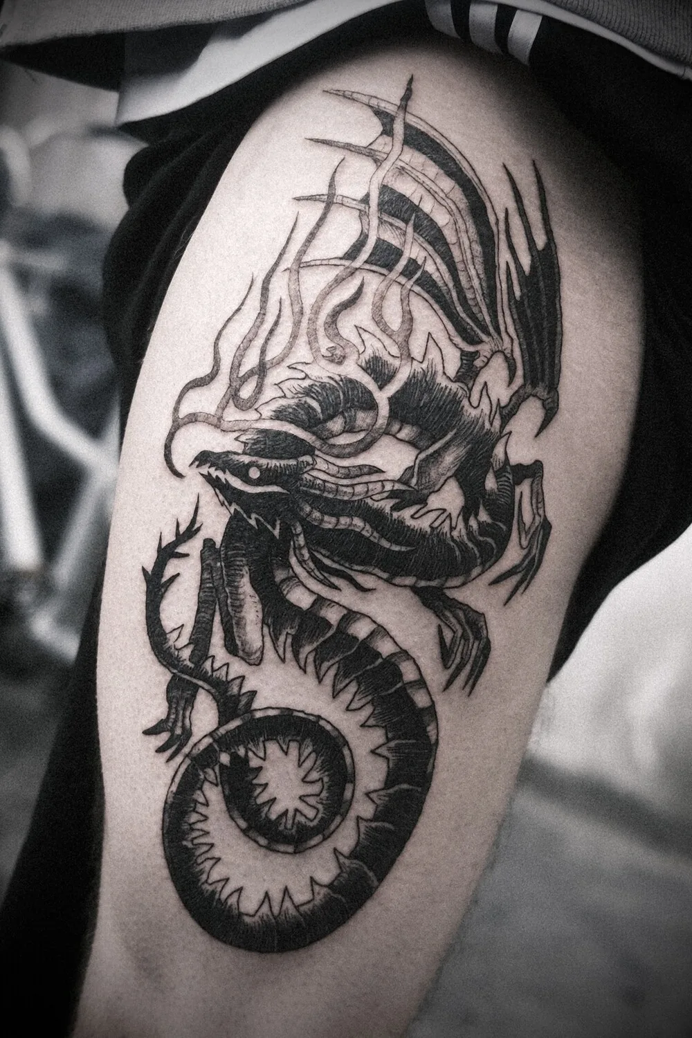 Skeleton Tattoos in Berlin by Sebastian Graves