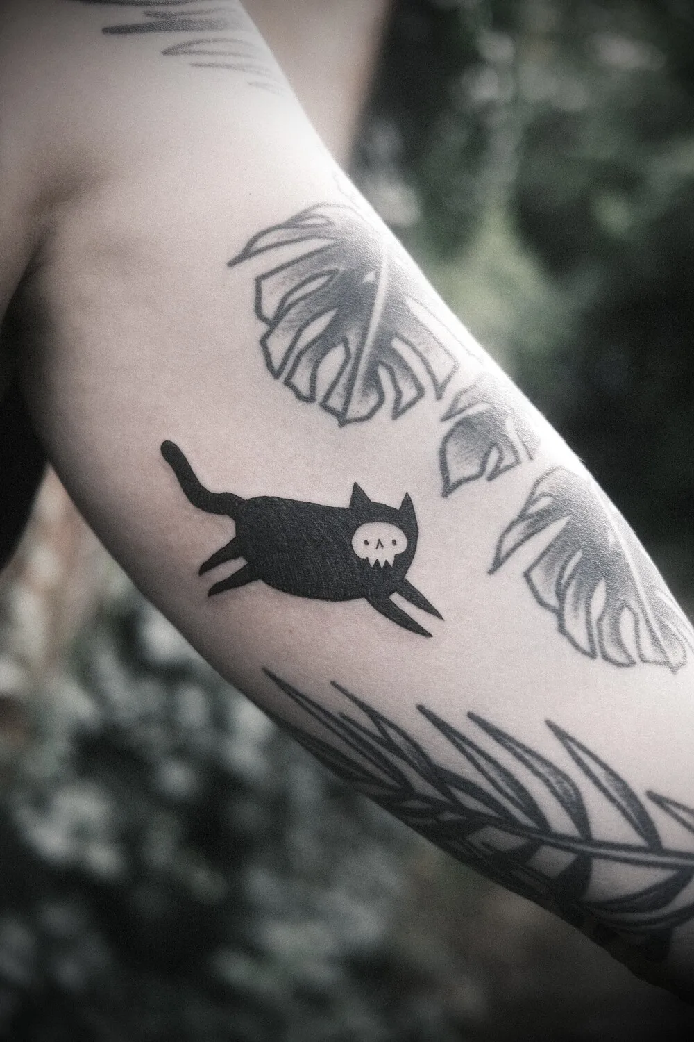 Black Illustrative Tattoos by Sebastian Graves