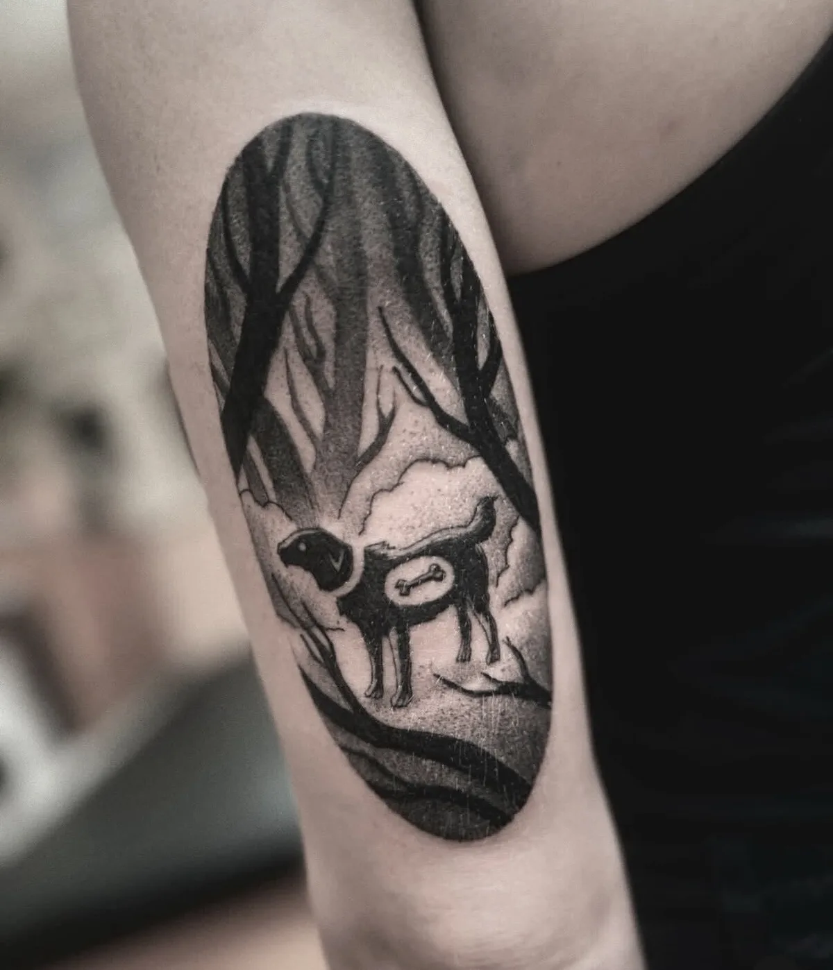 Black Illustrative Tattoos by Sebastian Graves