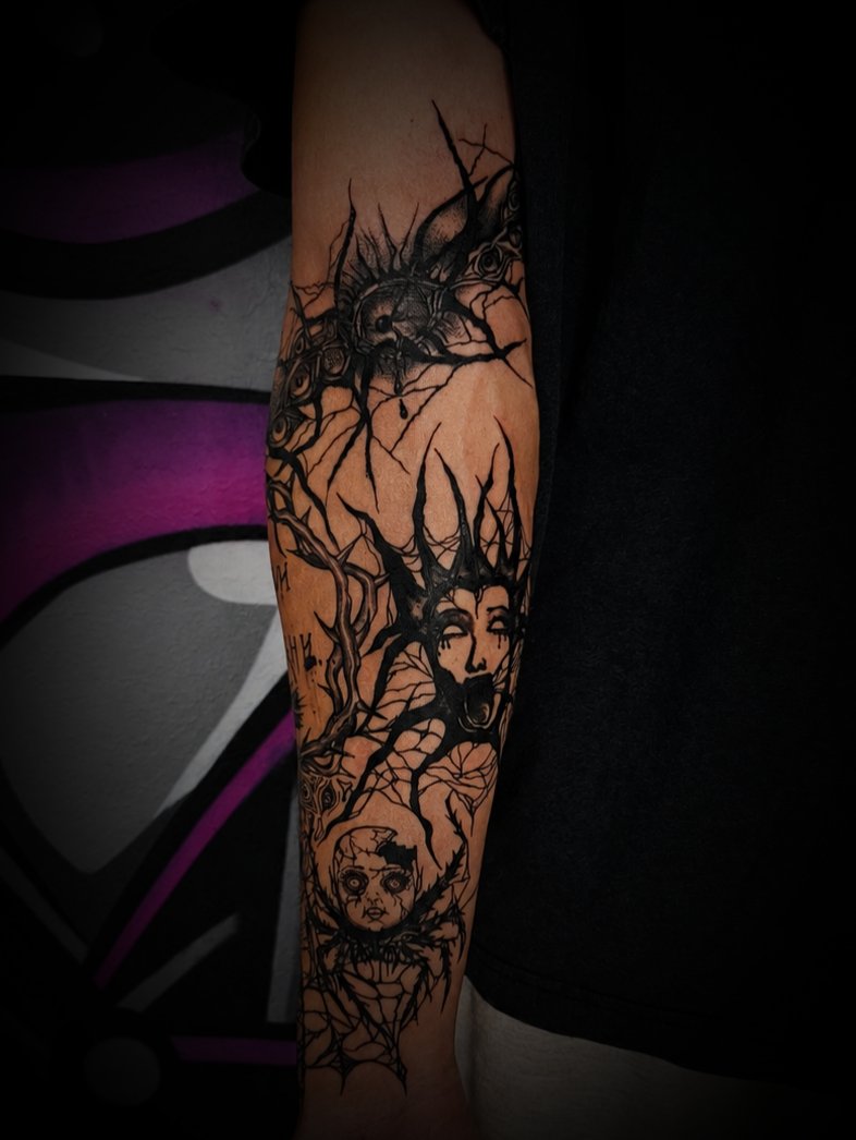 Black tattoo by Евгения Никонова