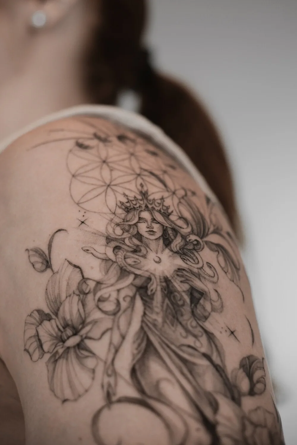 Изысканная файнлайн графика от Анастасии Stef Tattoo - image 9