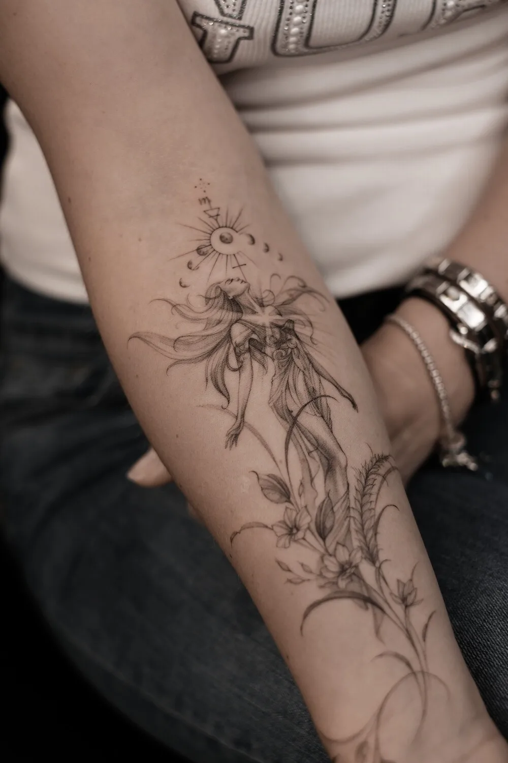 Изысканная файнлайн графика от Анастасии Stef Tattoo - image 1