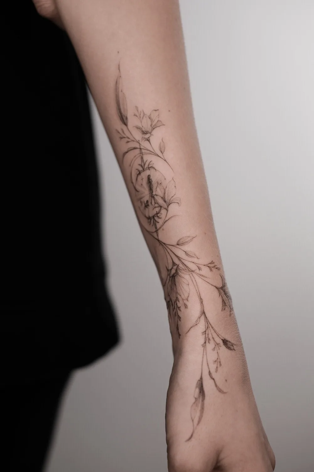 Изысканная файнлайн графика от Анастасии Stef Tattoo - image 16