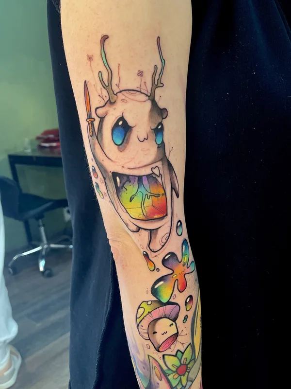 female color authorsstyle tattoo on arm #92683 | Tattoo Artist Антон Ковригин (Yellow Dog)