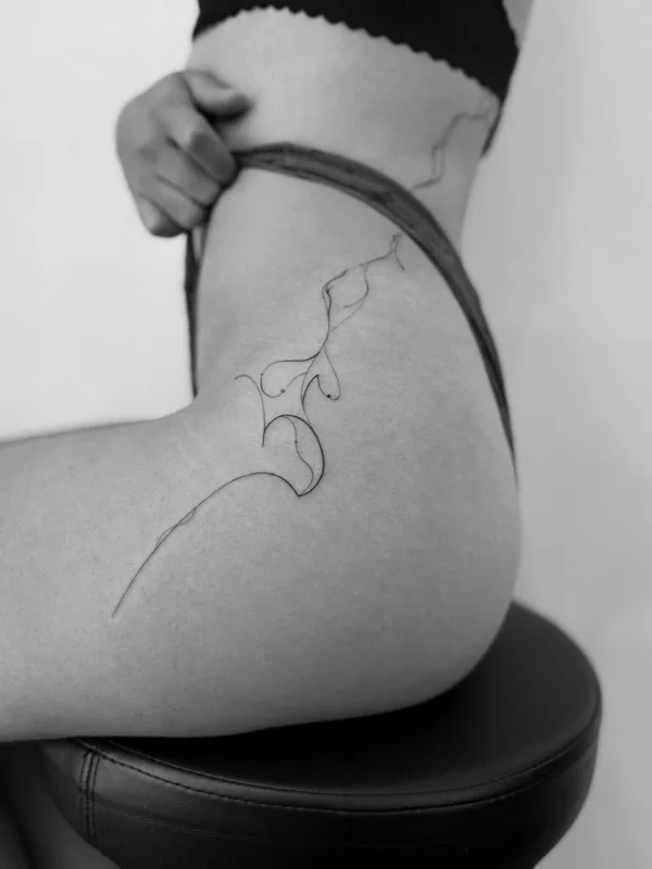 татуировка #129673 | Тату мастер mertcoart | Fine Line Tattoo Artist