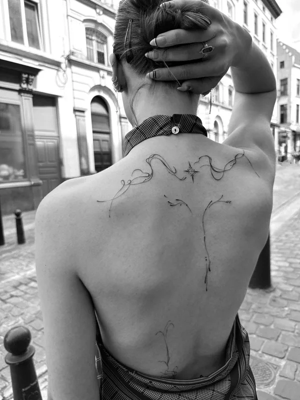 татуировка #129675 | Тату мастер mertcoart | Fine Line Tattoo Artist