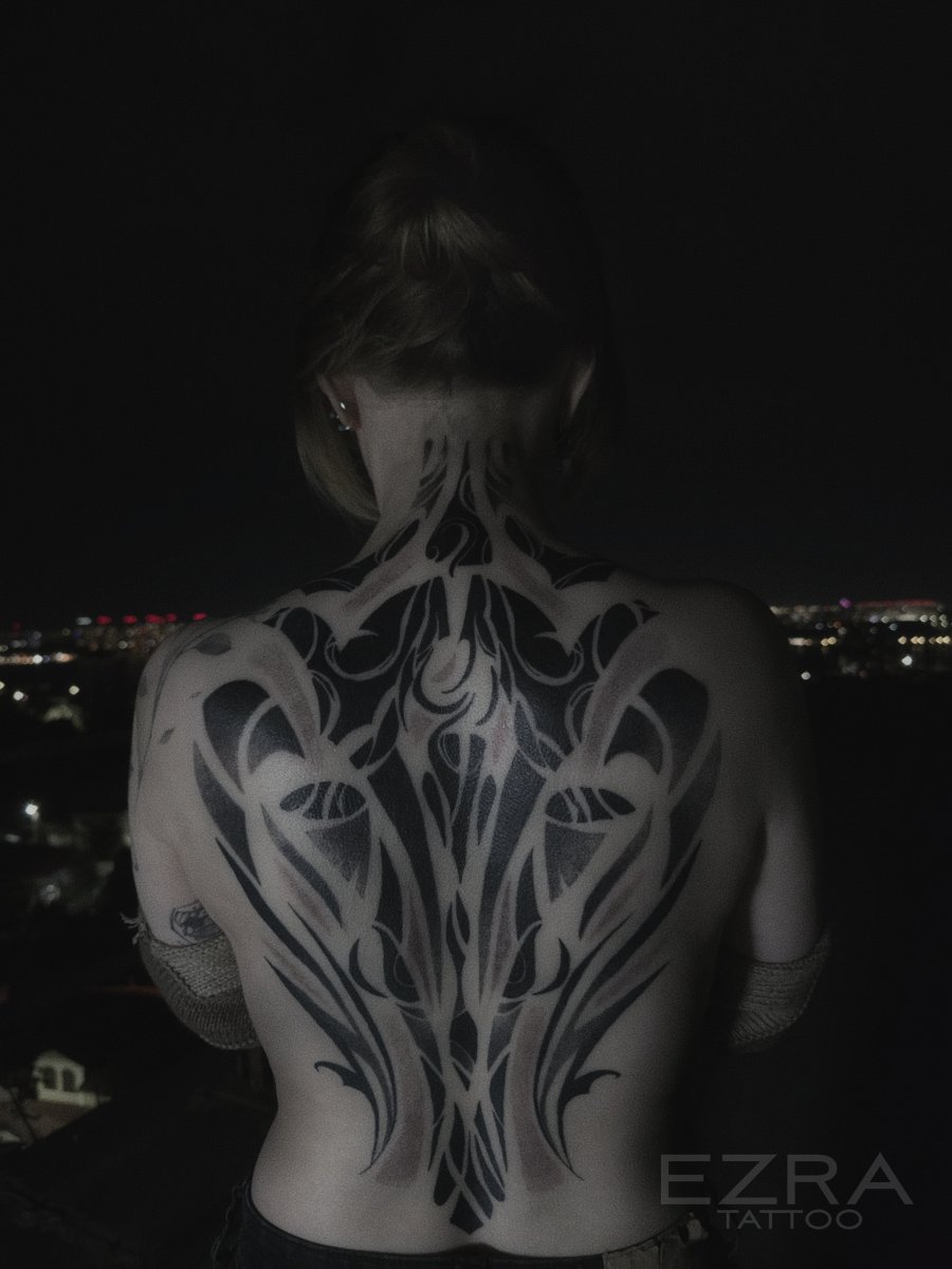 Ornamental tattoo by Ezra Tattoo