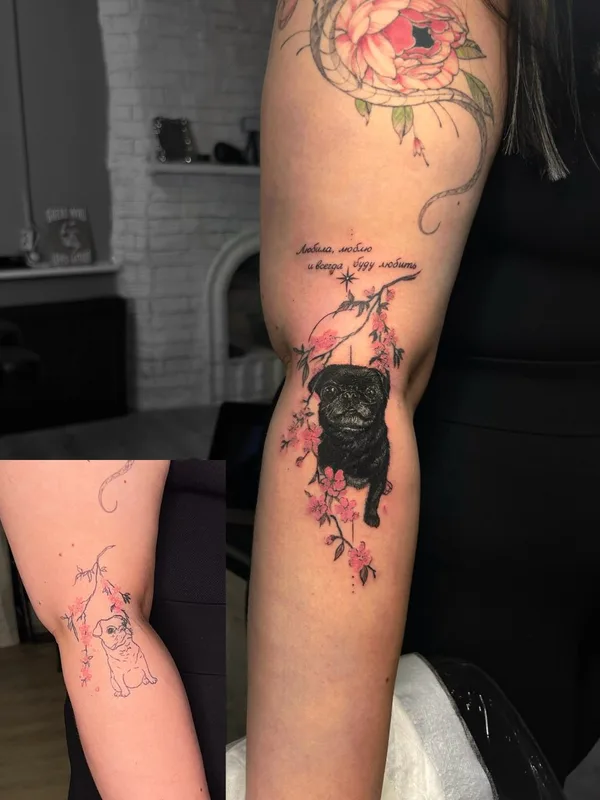 linework tattoo #130311 | Tätowierer Aleksandra Vaysman