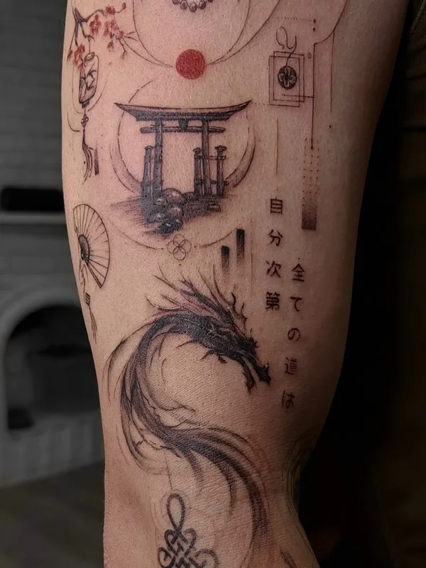 trash polka tattoo #130318 | Tätowierer Aleksandra Vaysman
