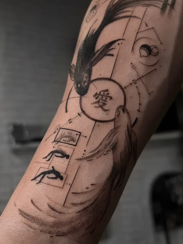 linework tattoo #130319 | Tätowierer Aleksandra Vaysman