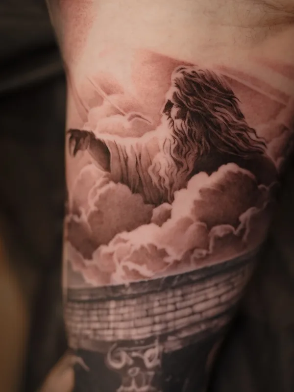 black and grey realism Tatuagem em upper arm #98729 | Tatuador Кирилл Матусевич