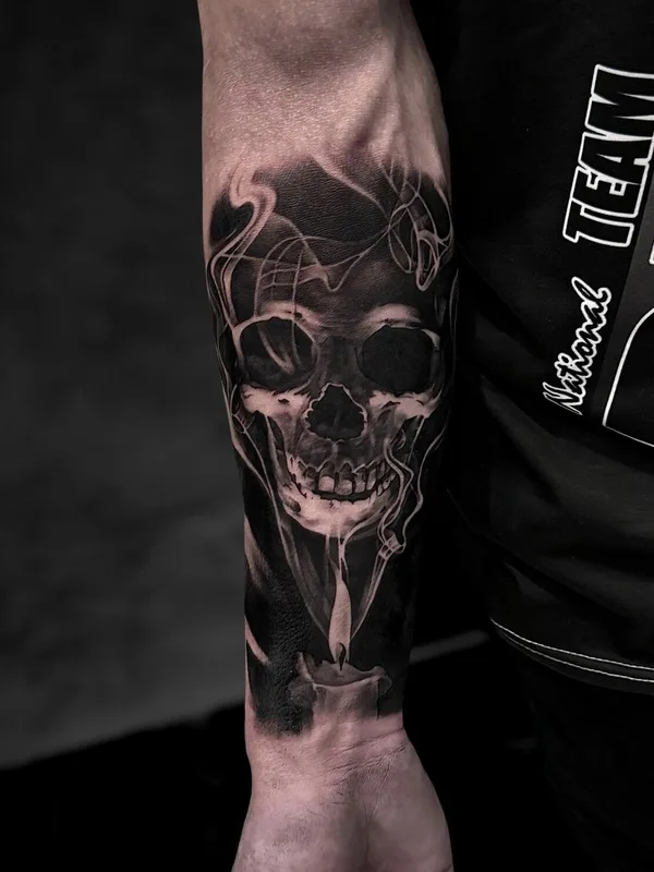 black and grey black and grey 타투 부위 forearm #101192 | 타투이스트 Вадим Борисочкин