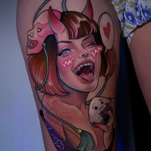Нео традиционная tattoo by Alena Lang in Valencia