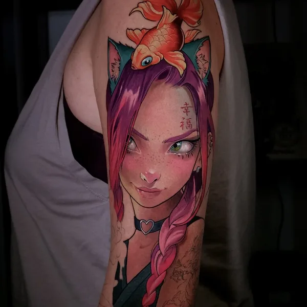 Нео традиционная tattoo by Alena Lang in Valencia