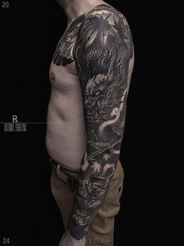 Neojapanese tattoo