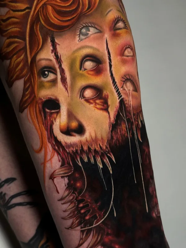 color realism татуировка на thigh #97420 | Тату мастер Оля Лиса