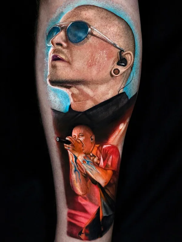 color realism 纹身 在 calf #92705 | 纹身师 Anastasis Koukoulas