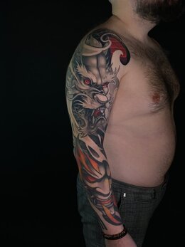 Neojapanese tattoo
