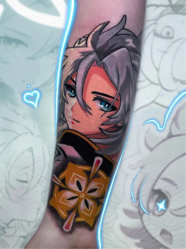female color anime татуировка на forearm #100597 | Тату мастер Даня Хикки