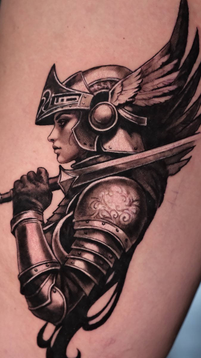 Black & Grey tattoo by Мария Tzimisk