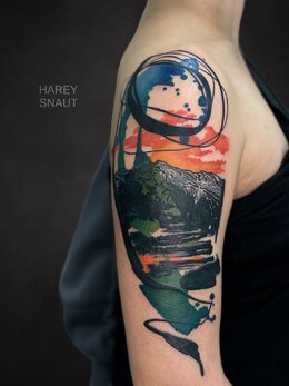 Watercolor tattoo