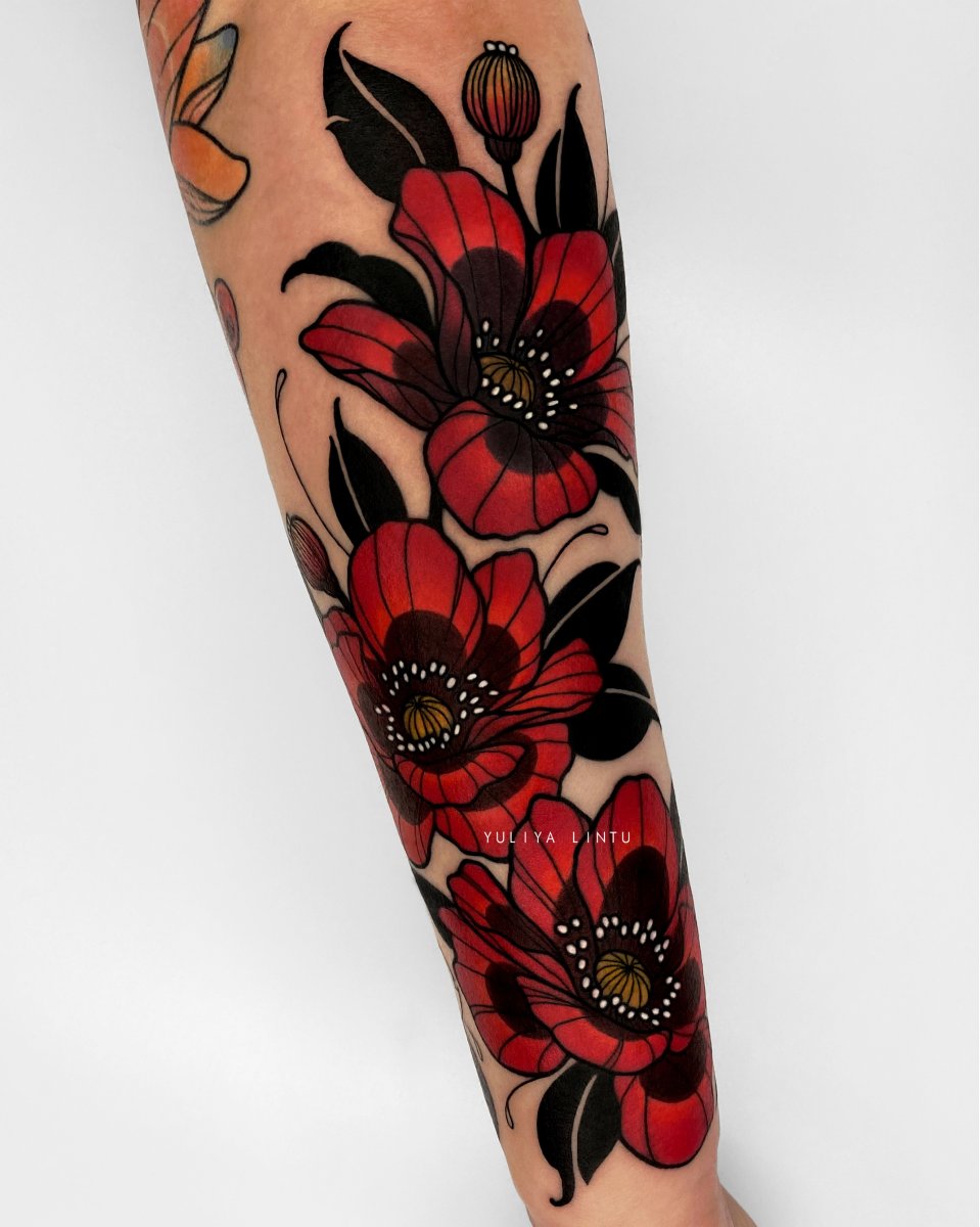 Color tattoo by Юлия Линту
