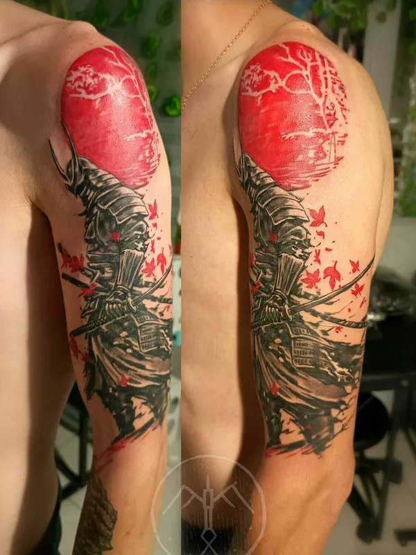 color japanese Tatuaggio su shoulder #99429 | Tatuatore Виталий Киб