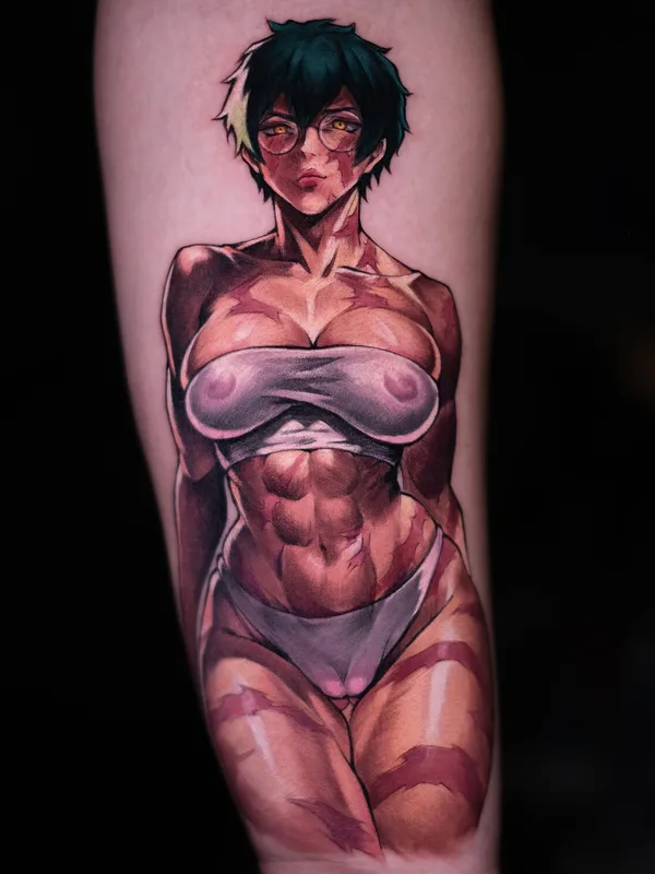 female color anime татуировка на forearm #94150 | Тату мастер Кирилл / Rare Dare