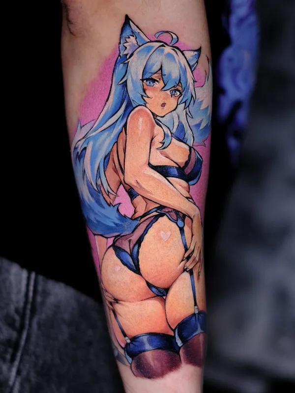 color anime татуировка на forearm #94153 | Тату мастер Кирилл / Rare Dare