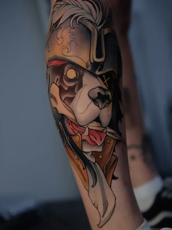 color neo-traditional tattoo auf forearm #91582 | Tätowierer Турал 