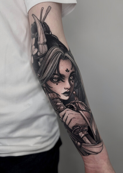 Тату эскиз # Тату мастер Полина Кислицына