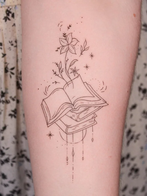 black fineline tattoo auf forearm #130540 | Tätowierer Anastasiia Sheremetova