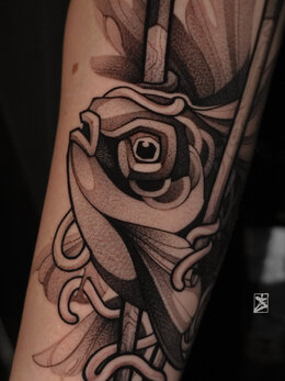 Whipshading tattoo
