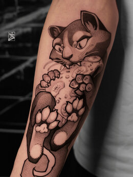 Whipshading tattoo