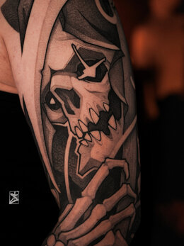Whipshading tattoo