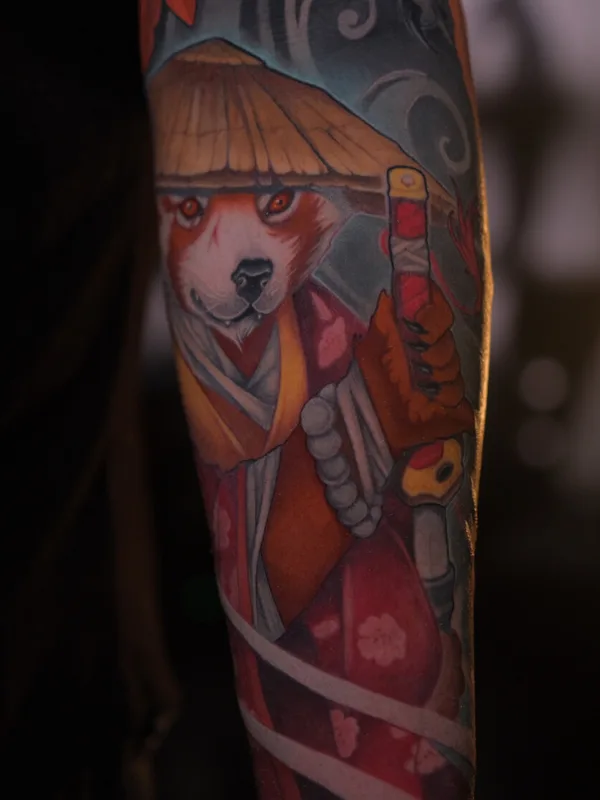 color japanese 纹身 在 full sleeve #101644 | 纹身师 Антон Райм