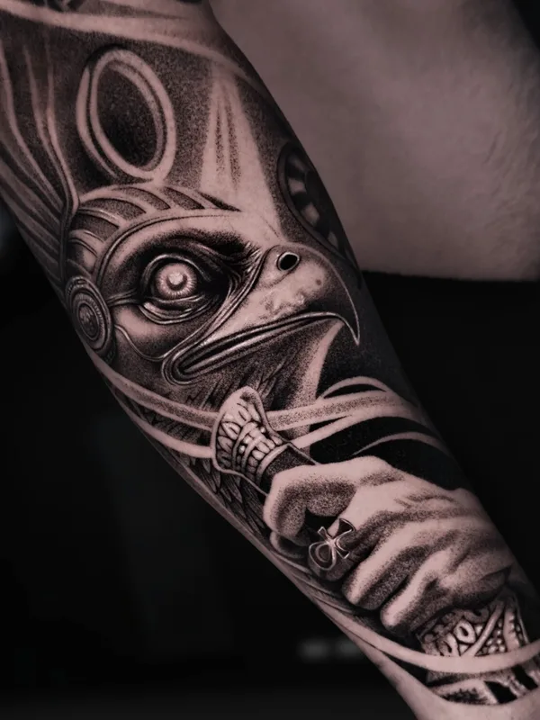 black and grey realism Tatuaggio su forearm #98158 | Tatuatore Андрей Сухов