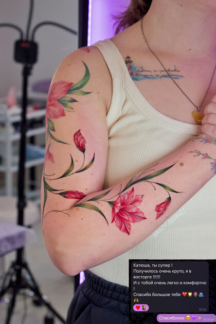 Тату эскиз # Тату мастер Екатерина Гарнет / Katy Garnet