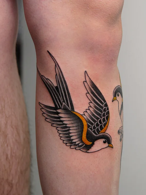 color traditional tatouage sur thigh #91657 | Artiste tatoueur Анжелика Ли