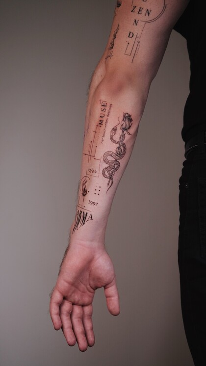 Тату эскиз #99296 Тату мастер Irina Shmarinova