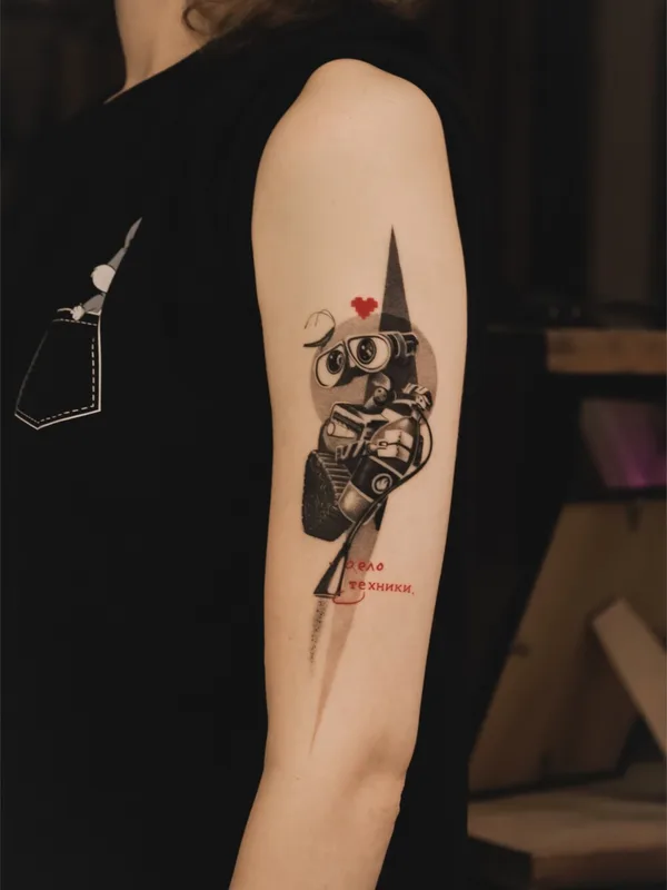 female black and grey graphic татуировка на forearm #96246 | Тату мастер Дарья Жуковская 