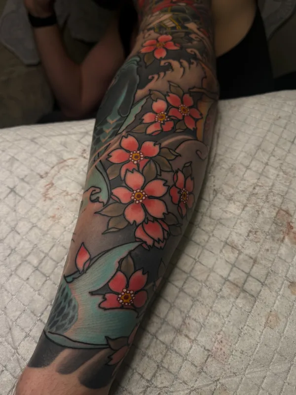 color japanese tattoo on forearm #92911 | Tattoo Artist Максим Кислицын