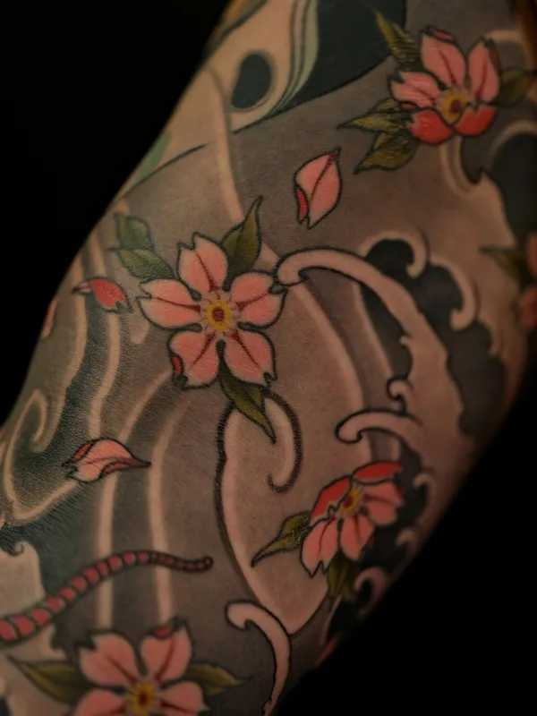 color japanese tattoo on forearm #92912 | Tattoo Artist Максим Кислицын